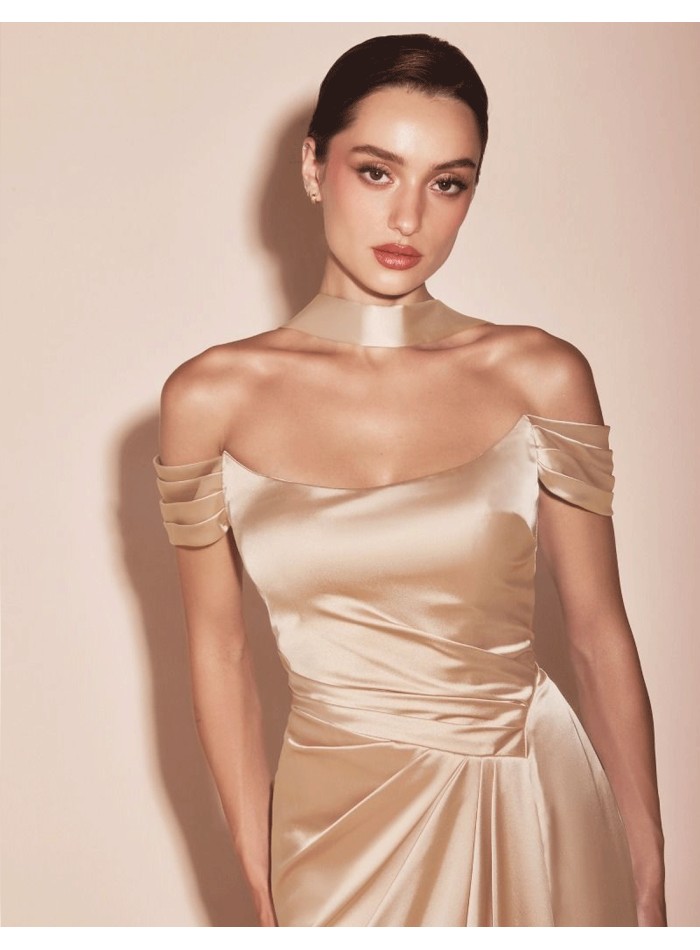 Vestido de fiesta largo para invitada con...