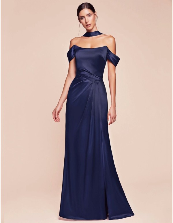 Robe de Soirée Longue pour Invitée avec Corsage et...