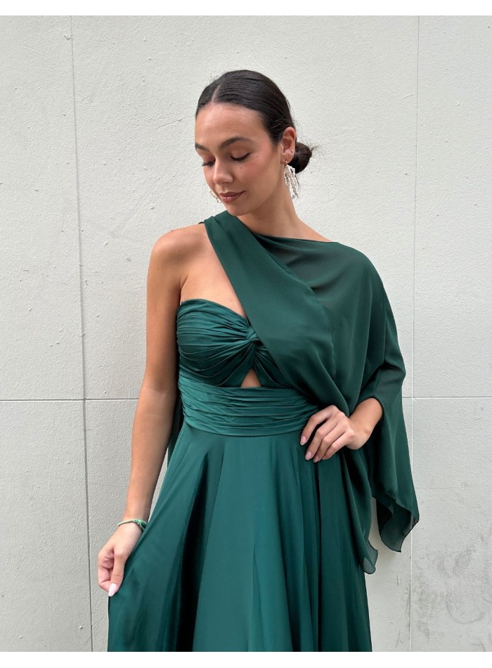 Short chiffon guest cape