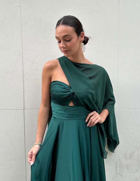 Short chiffon guest cape