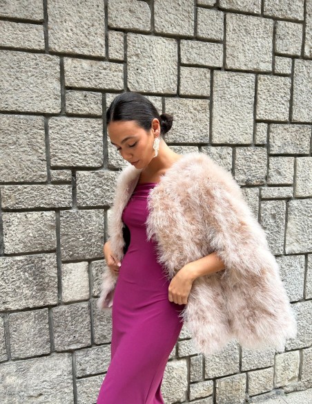 Ostrich feather cape