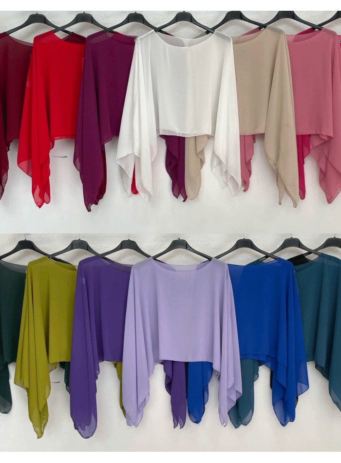 Capa corta de gasa para invitada