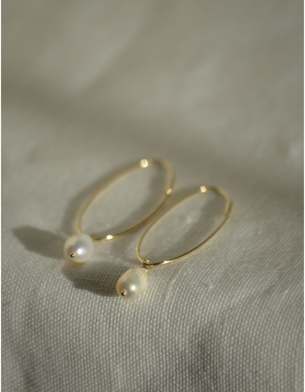 boucles d'oreilles minimales enperles 2