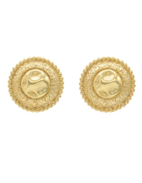 Pendientes de fiesta circulares estilo moneda