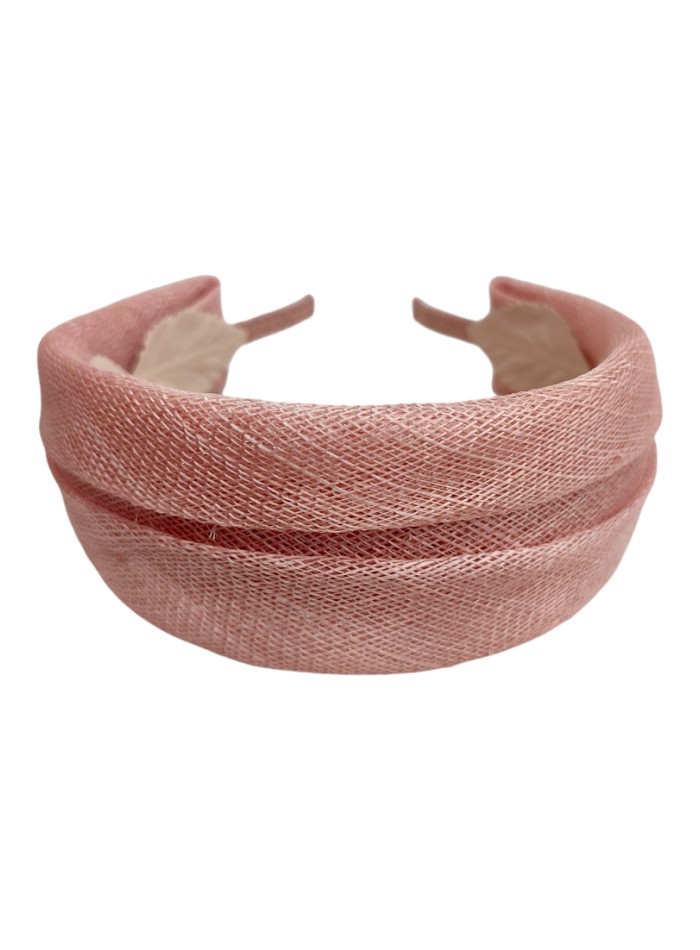 Bandeau de fête nude en raphia