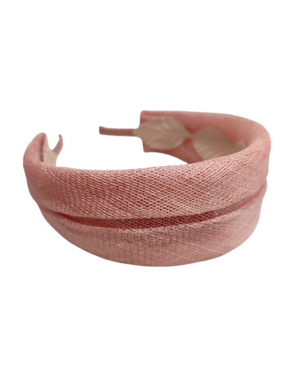 Bandeau de fête nude en raphia 2