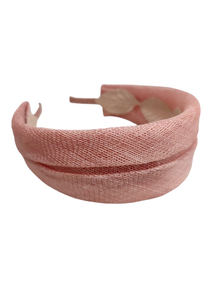 Bandeau de fête nude en raphia