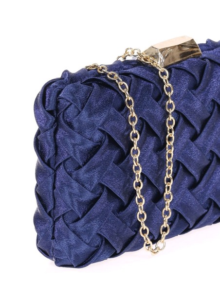 Bolso de fiesta de raso trenzado para invitada