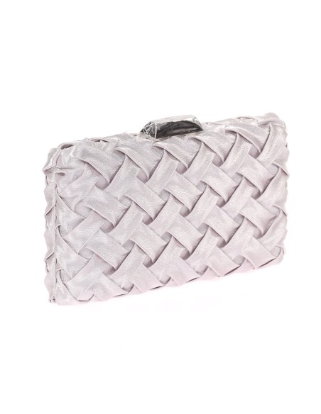 Bolso de fiesta de raso trenzado para invitada