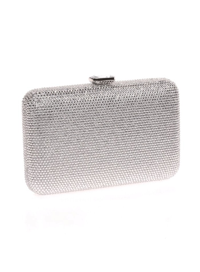 Bolso de fiesta con cristalitos en oro o plata...