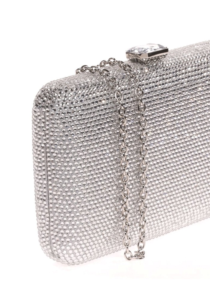 Bolso de fiesta con cristalitos en oro o plata...