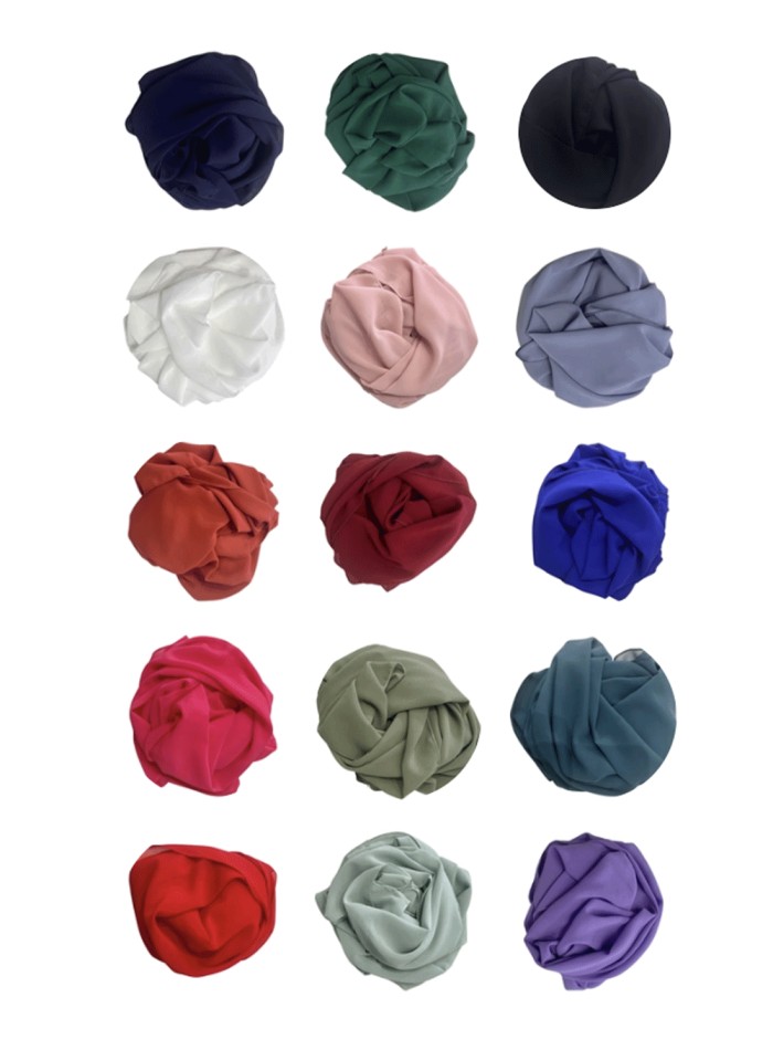 Châle d'invité en mousseline de soie