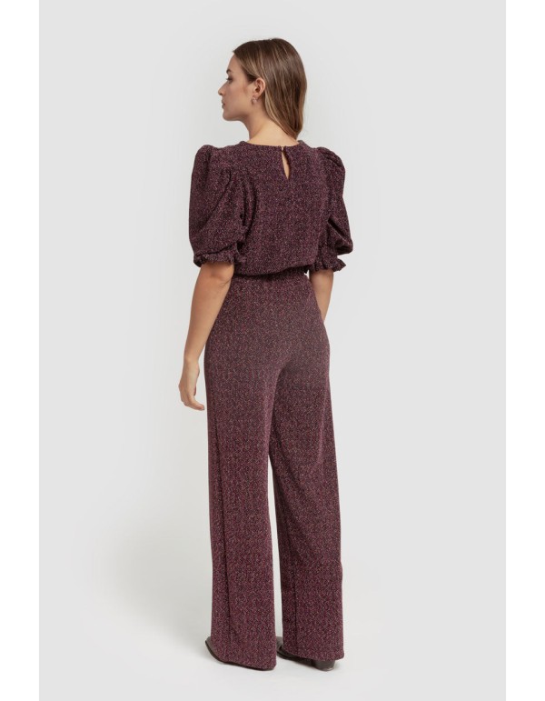 Pantalon long imprimé Lurex 2