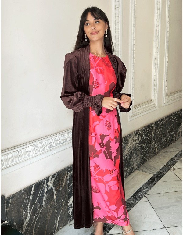 Kimono para invitada de terciopelo de alta calidad