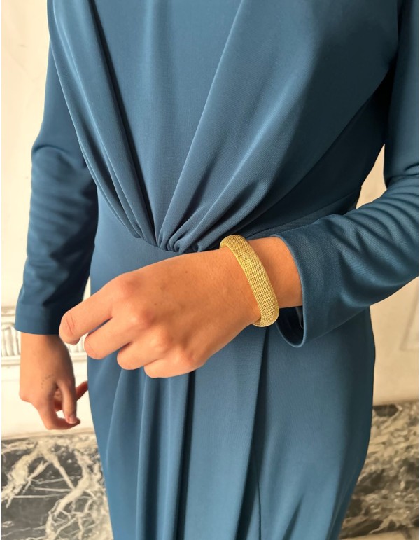 Bracelet de fête en or texturé