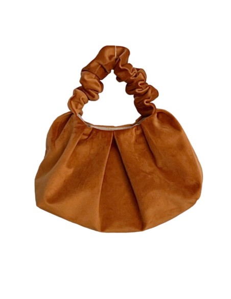 Pochette en velours froissé