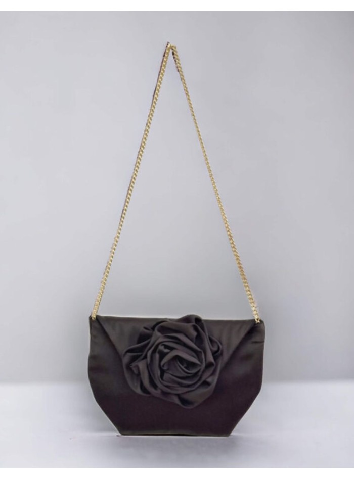 Handbag with maxiflower detail and gold chain...