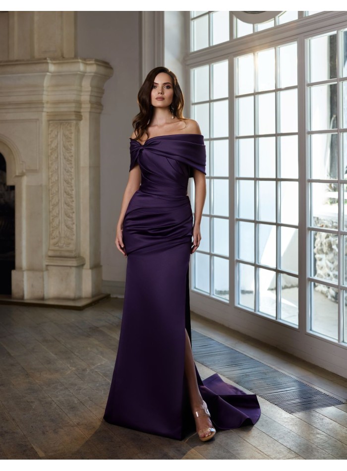 Robe de bal longue avec boléro, corset drapé et...