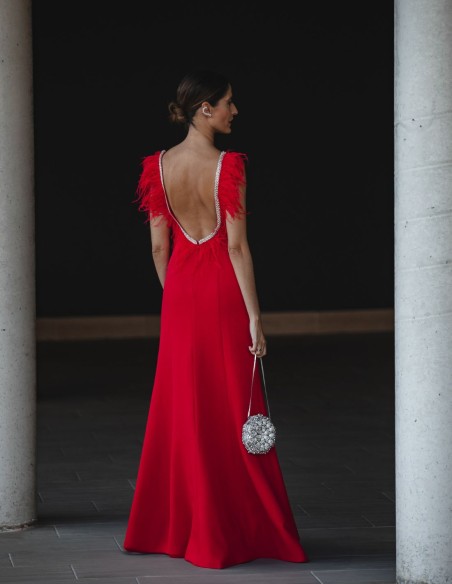 Jewel clutch in the shape of a flower with crystals - Perfect Guest