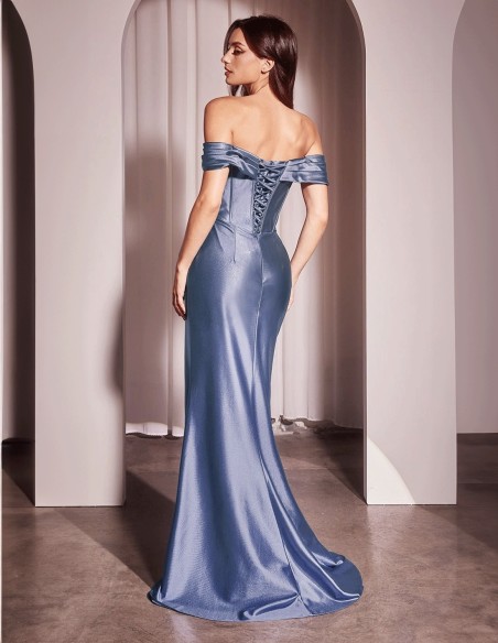 Robe d'invité bodycon à corset en satin