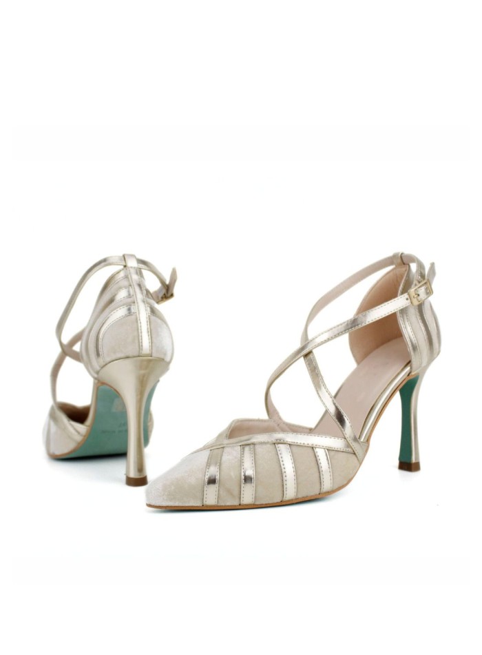 Chaussures à talons fins en velours avec...