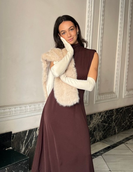 Long suede gloves for guests