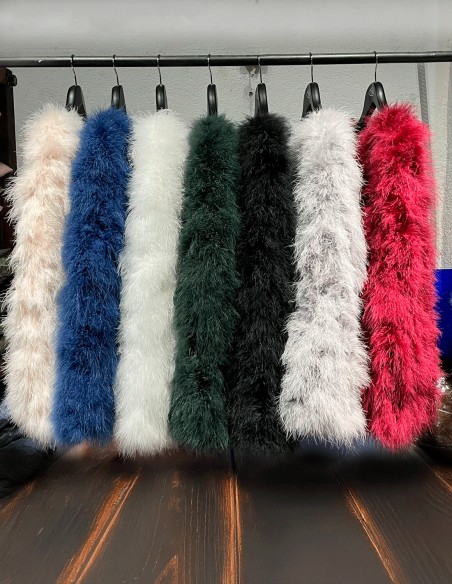 Ostrich feather cape