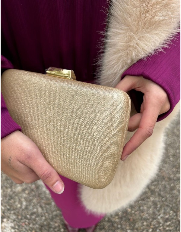 Metallic party bag for guest with rectangular shape