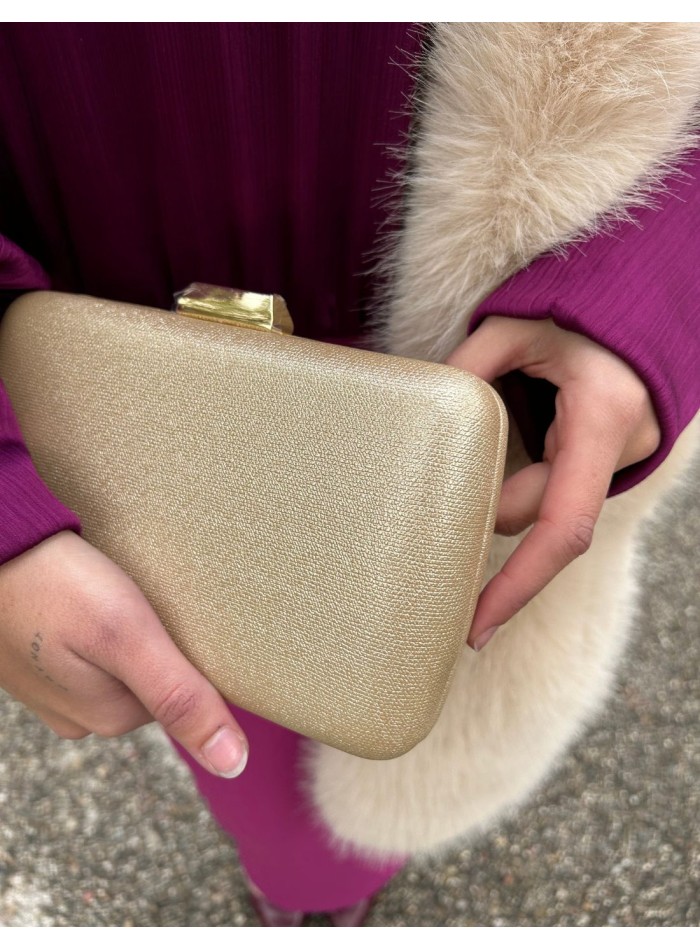 Metallic party bag for guest with rectangular...