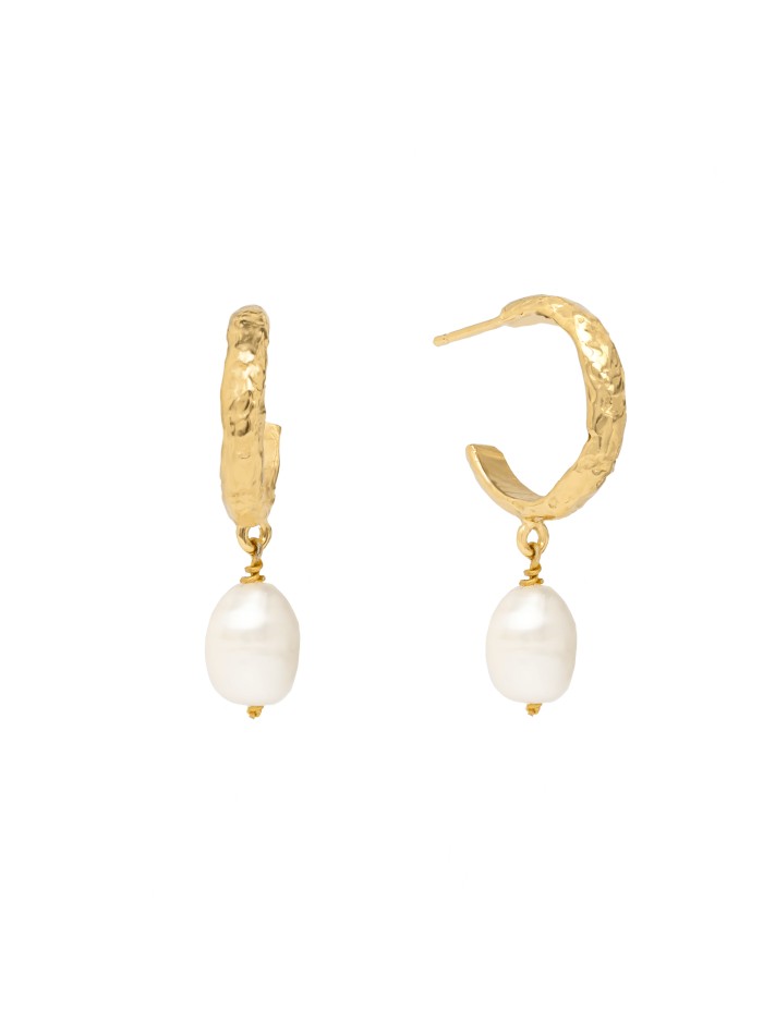 Boucles d'oreilles plaquées or avec pendentifs...