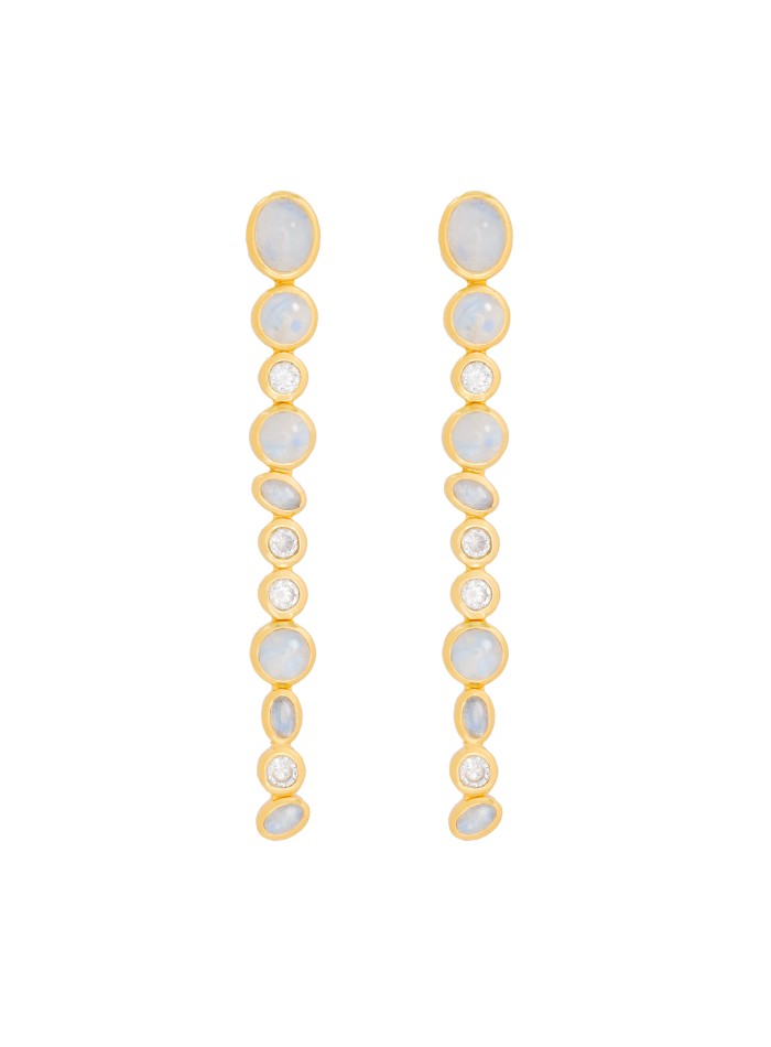 Longues boucles d'oreilles avec plusieurs...