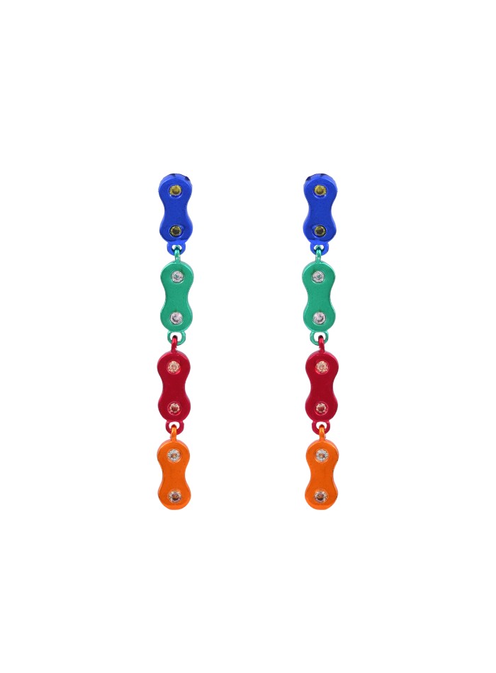 Long Multicolor Earrings