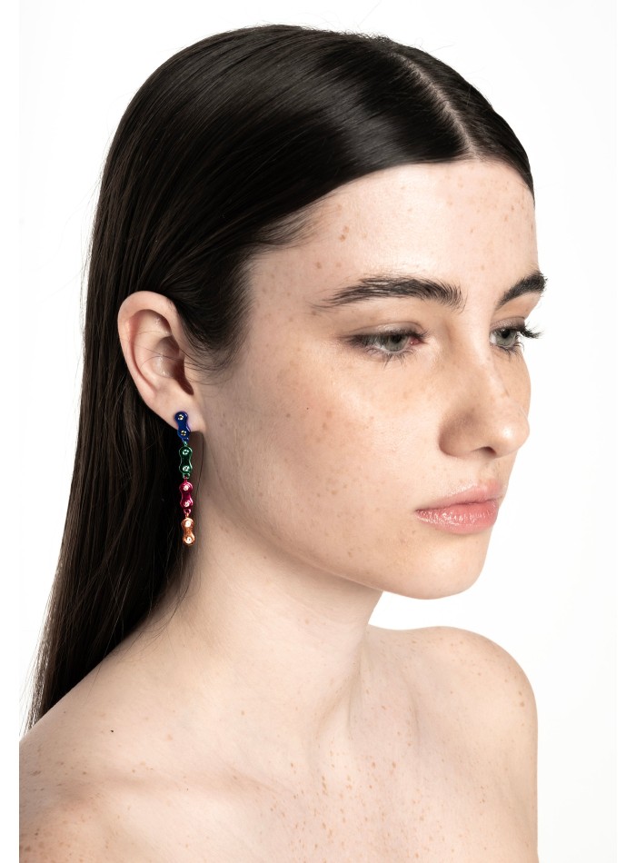 Long Multicolor Earrings