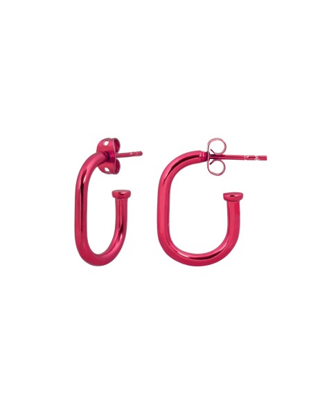 Boucles d'oreilles fuchsia fluorescent
