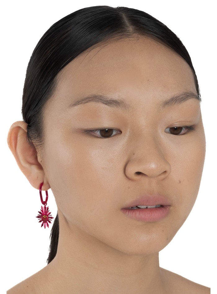 Fluorescent Fuchsia Earrings