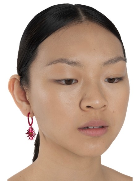 Fluorescent Fuchsia Earrings