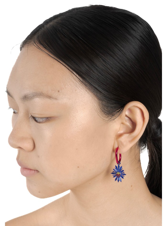 Fluorescent Fuchsia Earrings