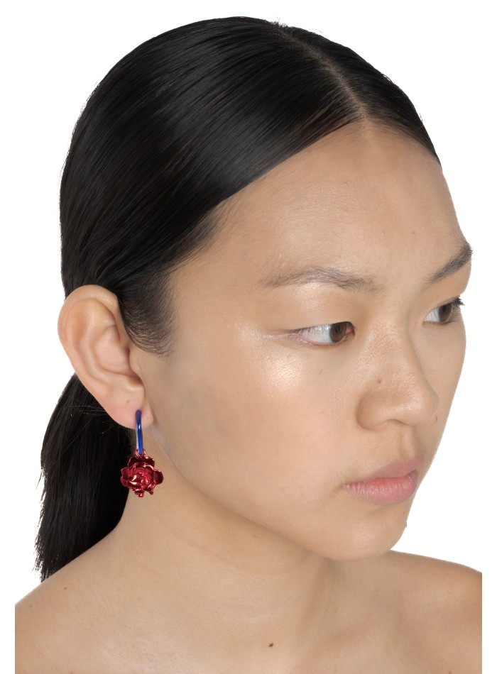 Boucles d'oreilles fuchsia fluorescent