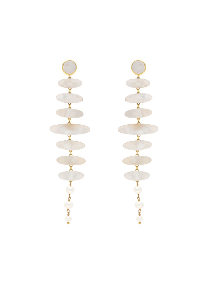 Pendientes Zenith Blanco