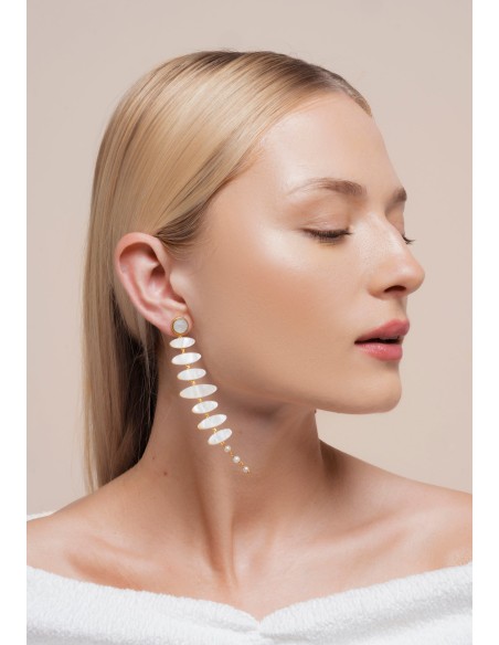 Pendientes Zenith Blanco