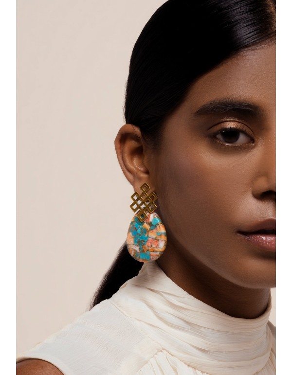 Endless Knot Multicolor Earrings 2