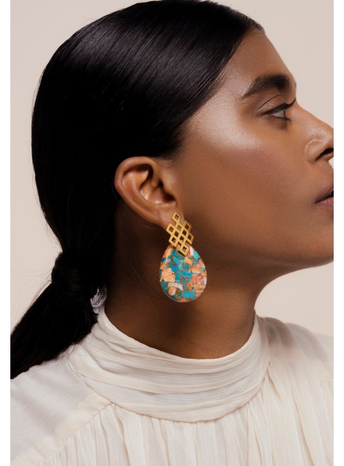 Endless Knot Multicolor Earrings