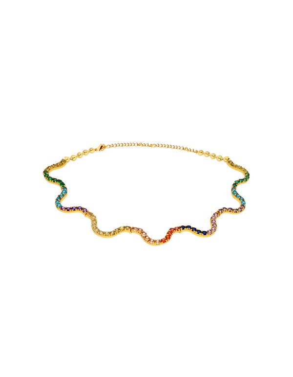 Gold colored choker Shanti