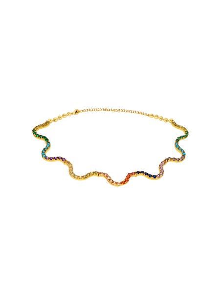 Gold colored choker Shanti