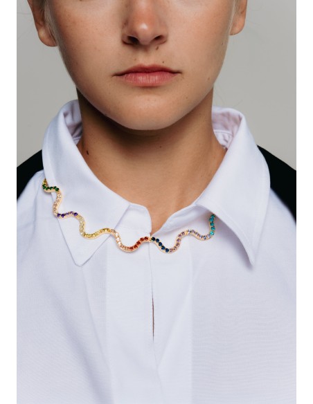 Gold colored choker Shanti