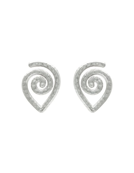 Pendientes Spiral Plateados