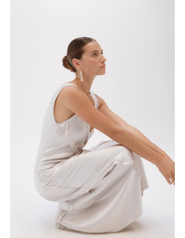 Aros de plata con colgantes de perlas 2