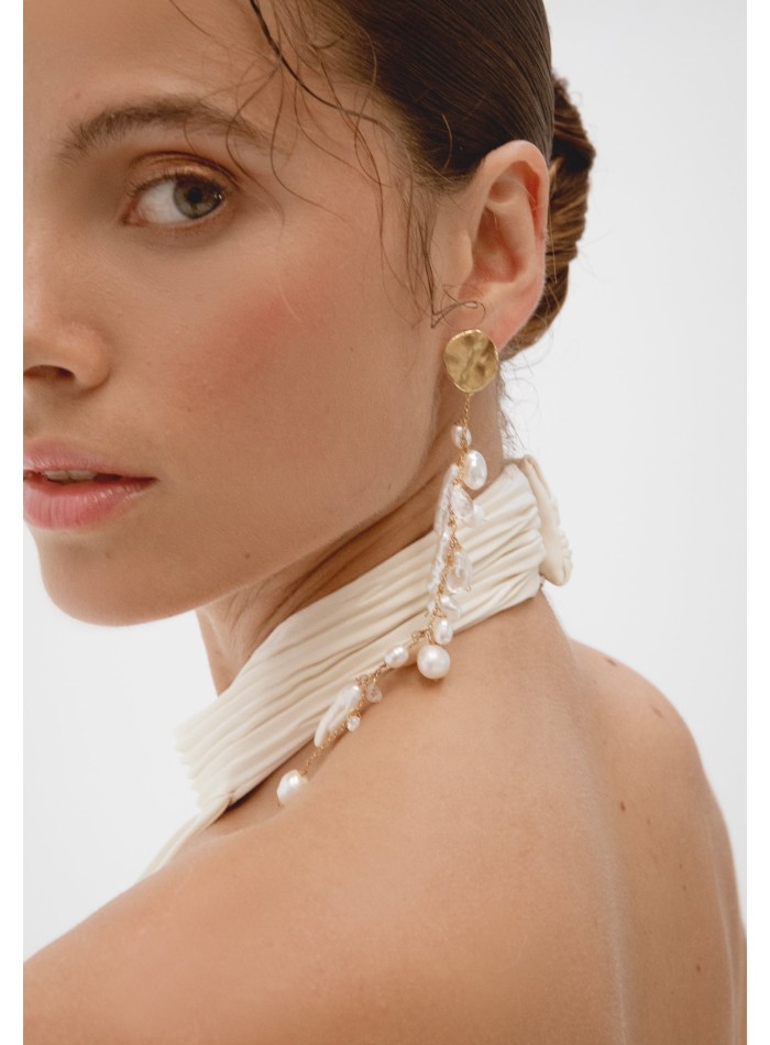 Boucles d'oreilles extra longues en perles...