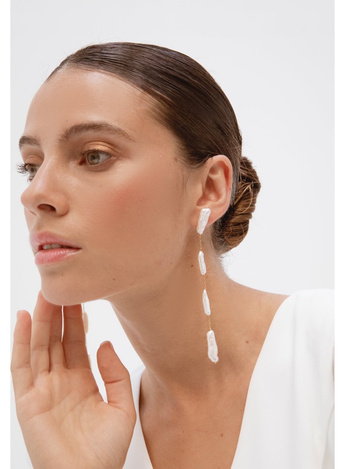 Pendientes Iris Perlas - Keshi