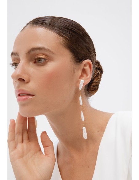 Pendientes Iris Perlas - Keshi